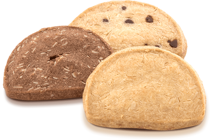 ３種類のクッキーのイメージ